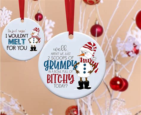 2023 funny christmas ornaments|funny christmas ornaments.